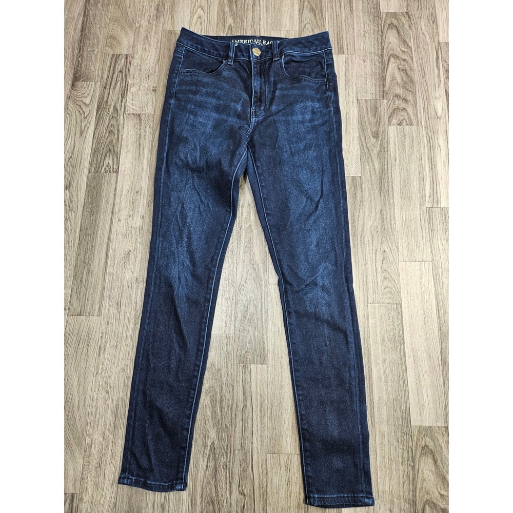 American Eagle Hi-Rise Jegging Women 6 Dark Wash Stretch Skinny Denim Jeans